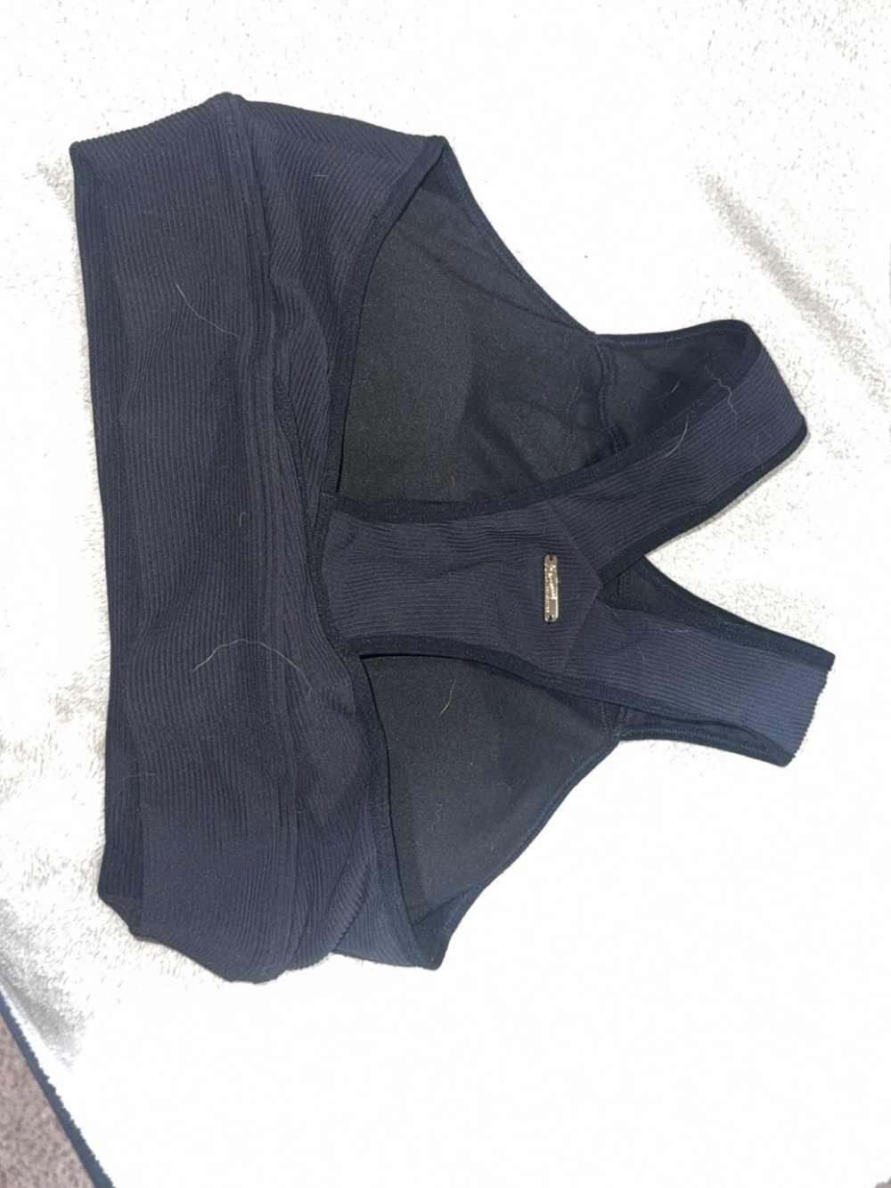 BuffBunny Black Racerback Bodysuit